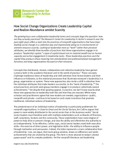 How Social Change Organizations Create