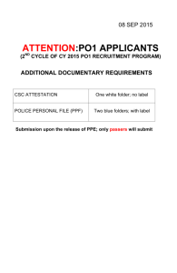 attention:po1 applicants - Philippine National Police