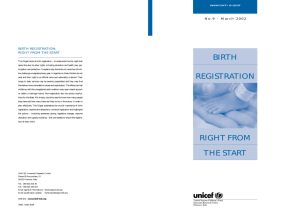 birth registration right from the start