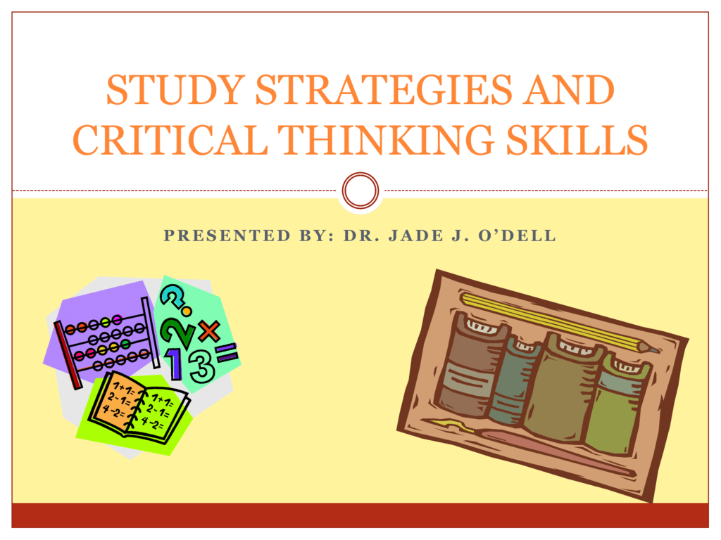 study and thinking skills