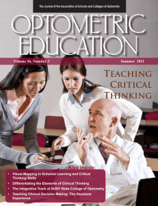 Teaching Critical Thinking - Association of Schools and Colleges of