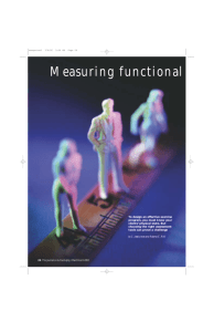 Measuring functional fitness of older