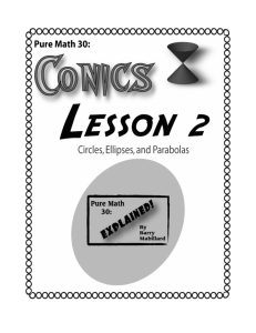 Conics Lesson 2 - Pure Math 30: Explained!