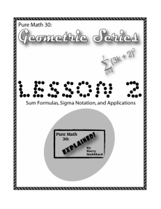 Geometric Series Lesson 2 - Pure Math 30: Explained!
