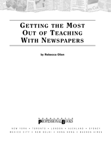 getting the most out of teaching with newspapers