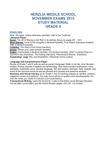 herzlia middle school november exams 2015 study material grade 9