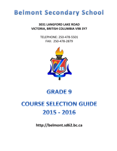 Grade 9 Course Selection Guide