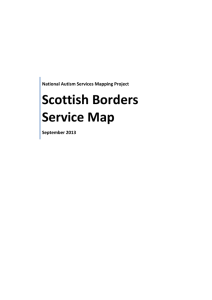 Scottish Borders Service Map - The Scottish Strategy for Autism