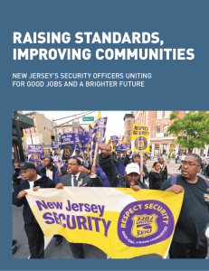 Raising Standards, Improving Communities: New Jersey's Security