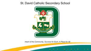 design - St. David Catholic Secondary School