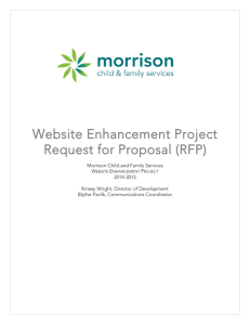 Website Redesign: Request for Proposal (RFP) - Morrison