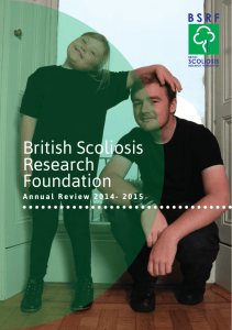Annual Review - British Scoliosis Research Foundation