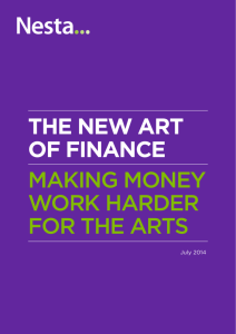 the new art of finance making money work harder for the arts