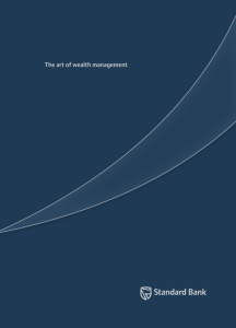 The art of wealth management - Student Achiever