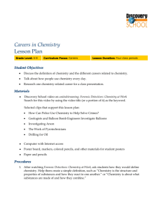 Careers in Chemistry Lesson Plan