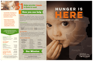 2015 Annual Report - Georgia Mountain Food Bank