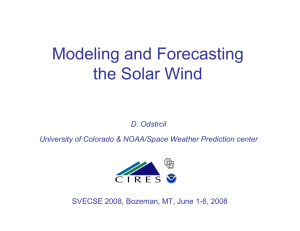 Modeling and Forecasting the Solar Wind