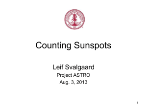 Counting Sunspots