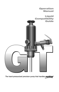 Operation Manual Liquid Compatibility Guide