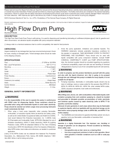 High Flow Drum Pump