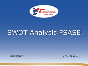 SWOT Analysis FSASE