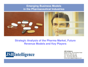 Emerging Business Models in the Pharmaceutical Industries
