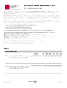 TXST1 Business Process Review Worksheet -