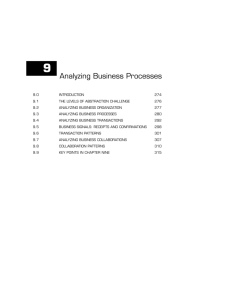 Analyzing Business Processes - University of California, Berkeley