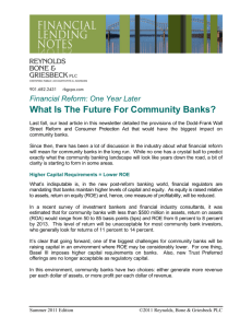 What Is The Future For Community Banks?