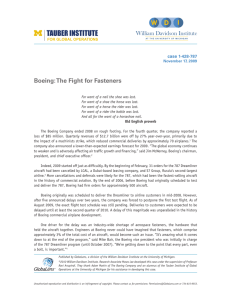 Boeing: The Fight for Fasteners