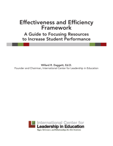Effectiveness and Efficiency Framework