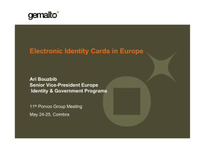 Electronic Identity Cards in Europe