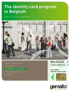 The identity card program in Belgium