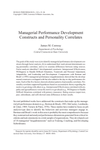 (2000). Managerial performance development constructs and