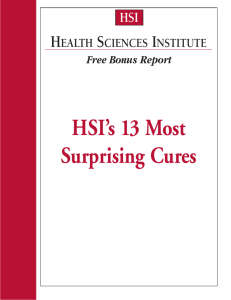 HSI's 13 Most Surprising Cures