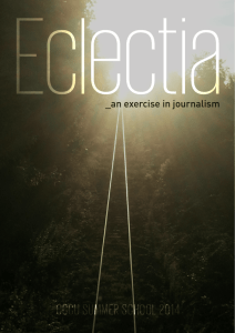 Eclectia 2014 Student Magazine - Canterbury Christ Church University