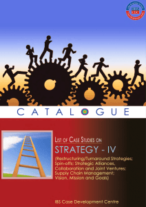 List of Case Studies on Strategy - Case Catalogue IV