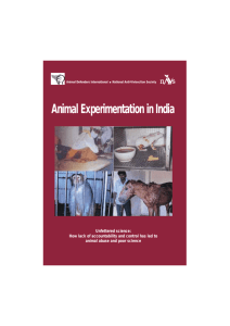 Animal Experimentation in India