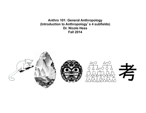 Anthro 101: General Anthropology