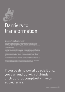 Barriers to transformation