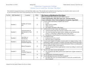 Tidewater Community College Online Course and