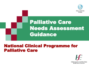 Palliative Care Needs Assessment powerpoint presentation
