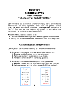 BCM 101 BIOCHEMISTRY BIOCHEMISTRY “Chemistry of