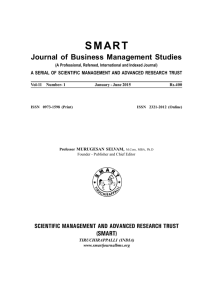 FULL TEXT - SMART Journal of Business Management Studies..