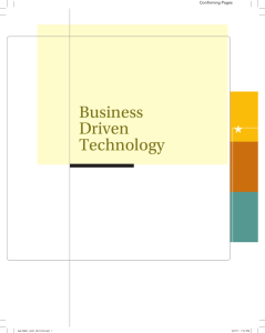 Business Driven Technology