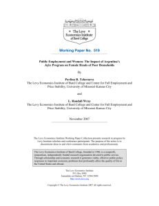 Working Paper No. 519 - Levy Economics Institute of Bard College