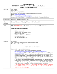 CIS 111 Introduction to Information Systems