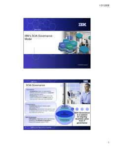 IBM's SOA Governance Model