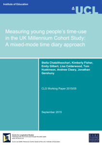Measuring young people's time-use in the UK Millennium Cohort