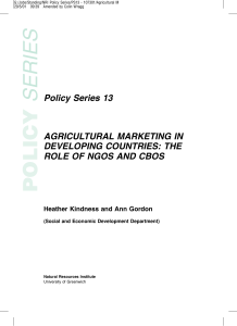 Agricultural Marketing 1..60 - Natural Resources Institute